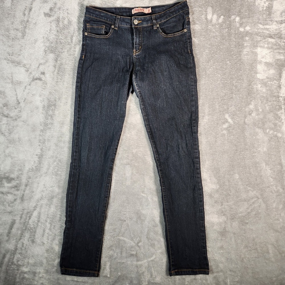 Judy Blue Jeans Girls Size 11 30X31‎ Denim Dark Wash Stretch Skinny JB8520